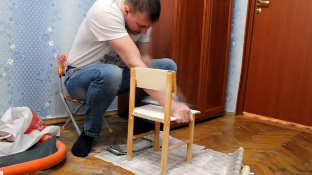 Новая жизнь старому детскому стулу. смотреть онлайн