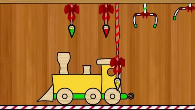 Машинки Деда Мороза.Собираем ПАРОВОЗ смотреть онлайн