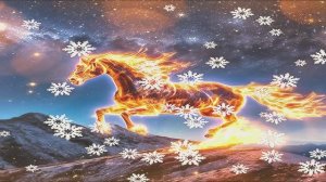 Красивое поздравление с Новым Годом 2026! 2026 год красной огненной лошади!