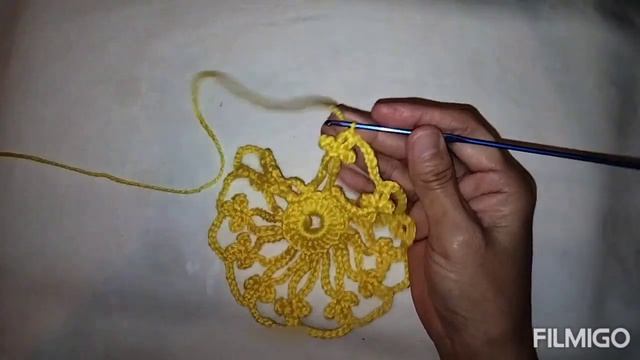 How to crochet flower motif#pingping crochet смотреть онлайн