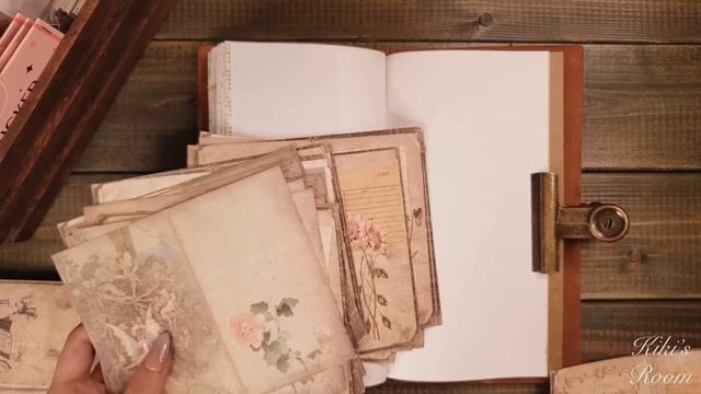 🌹新しいコラージュ素材を開封して日記を飾る｜MOOBOOM｜UNBOXING ASMR｜Stationery haul смотреть онлайн