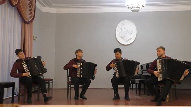 К. Сен-Санс "Пляска смерти" Квартет баянистов им. А.В. Крупина НГК им. М.И. Глинки Новосибирск