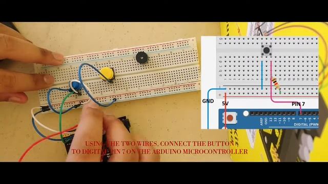 Arduino in less than 4 minutes-Using a combination of buzzer, button, and a potentiometer смотреть онлайн