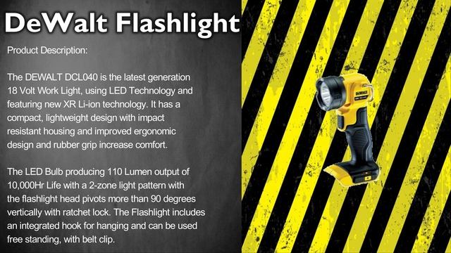 DeWalt Flashlight - Lightweight & Compact (DCL040-XJ) смотреть онлайн