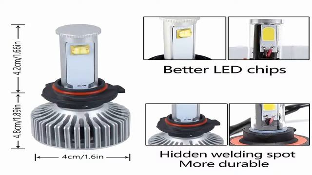 LED Headlight Bulbs All in one Conversion Kit 9006HB4 80W 8000LM 6000K Supe смотреть онлайн