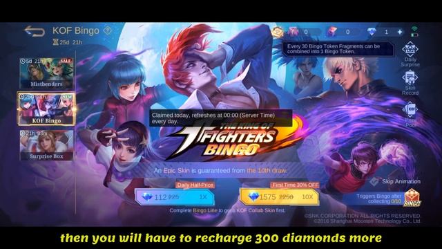 TRICK TO GET KOF SKINS (K Dash & Iori Yagami) | KOF EVENT 2024 | MLBB |