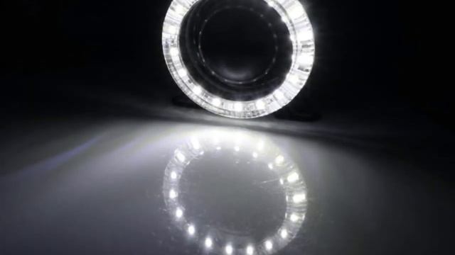 5W CREE LED Projector Fog Light Lamps with 18-LED Halo Angel Eyes смотреть онлайн