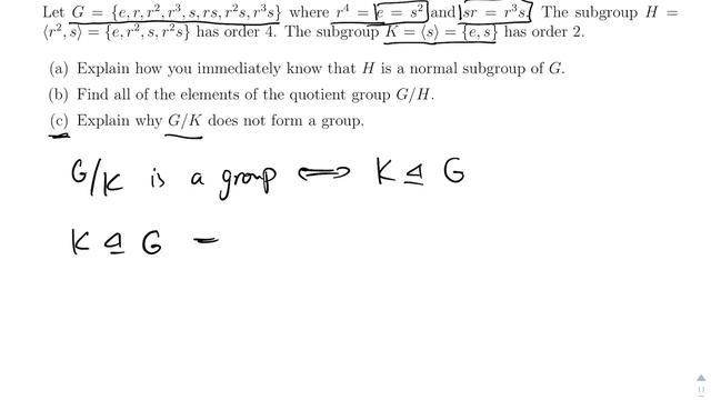 Groups: A Subgroup that is not Normal смотреть онлайн