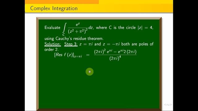 #MA3303 - Complex Integration - Cauchy's residue theorem - Problem 1 смотреть онлайн