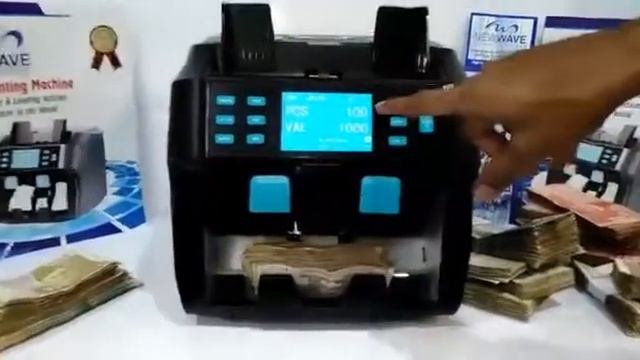 Cash Counting Machine NW-1100 Double Pocket Fake Currency Detector смотреть онлайн
