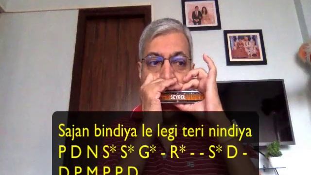 Lesson #600 | Teri bindiya re | Harmonica tutorial | Hindi смотреть онлайн
