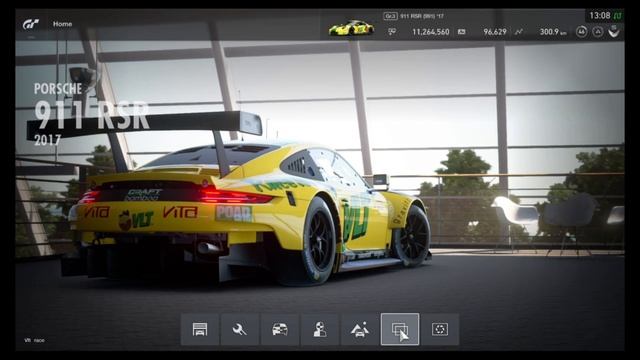 GT Sport Porsche 911 GT3 R VLT Livery Showroom Black Rim Office смотреть онлайн