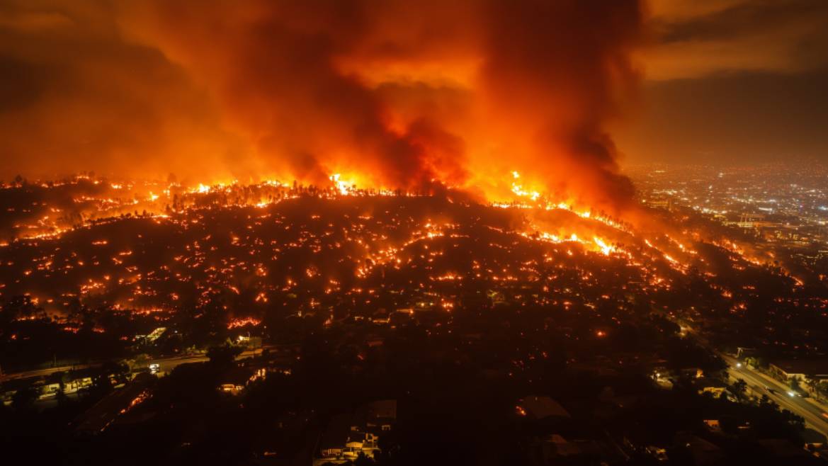 Калифорния в огне. Новый пожар вспыхнул в горах к северу от Лос-Анджелеса смотреть онлайн