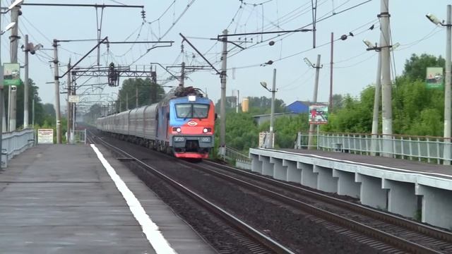 "Легенда ЭП20-ых!" ЭП20-001 с поездом "Москва-Анапа" HD смотреть онлайн
