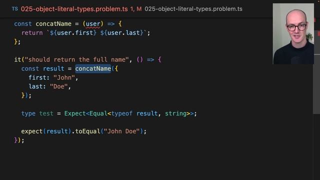 032 Typing Object Literals смотреть онлайн