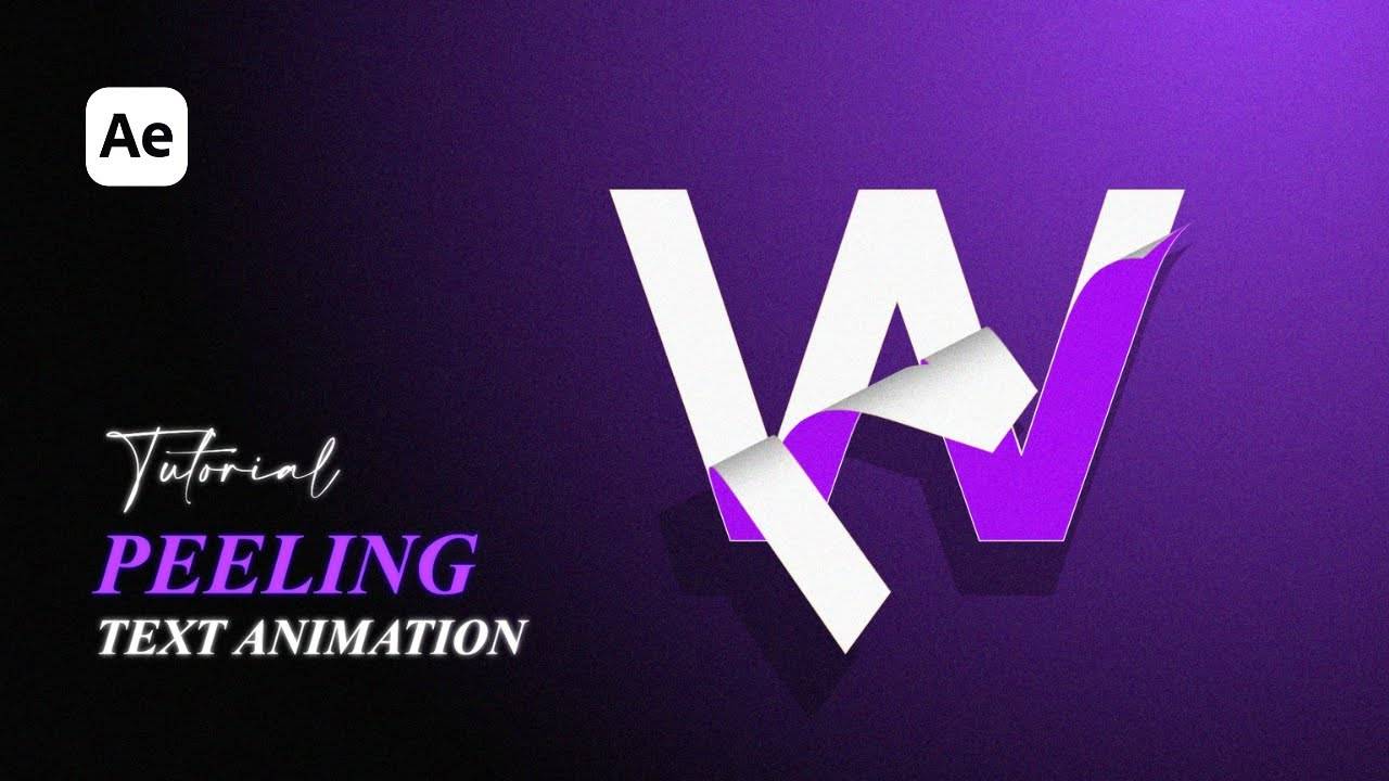 Создание отклеивающегося текста в After Effects смотреть онлайн
