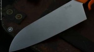 Кухонный нож Сантоку Shizu Hamono Shikisai V-flex 126 мм