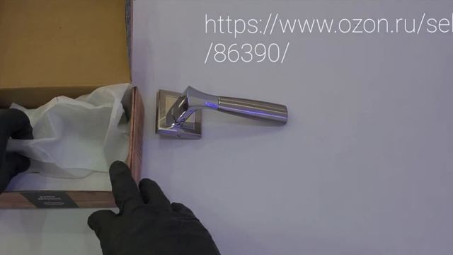 Palidore A234 HHPC Ручка дверная межкомнатная фалевая на квадратной накладке смотреть онлайн