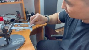 Заточка Японского кухонного ножа, сталь VG-10.