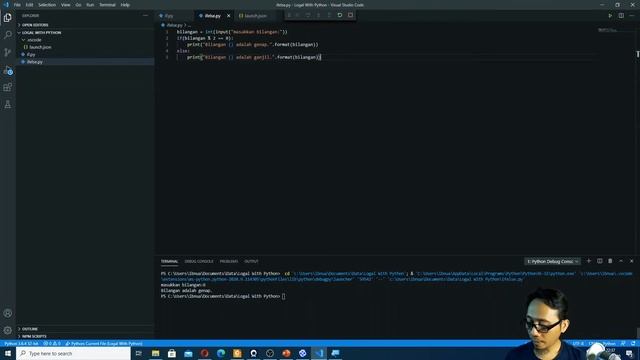 Struktur Percabangan dengan Python смотреть онлайн
