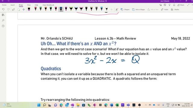 SCH4U - 4.3b - Math Practice and Review смотреть онлайн