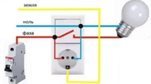 Подключение блока «розетка и выключатель»