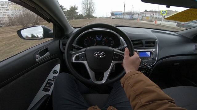 2013 Hyundai Solaris 1.6L POV Test Drive - смотреть видео онлайн от «MegaRetr» в хорошем качестве, о смотреть онлайн