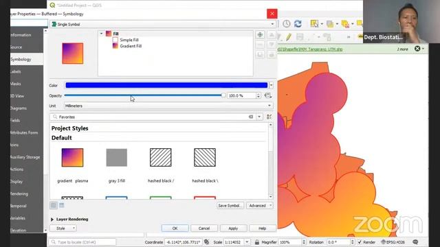 [KULIAH SESI 10-Genap] Aplikasi SIG Kesehatan: Analisis Spasial Data Titik di QGIS 3.22 (Buffer) смотреть онлайн