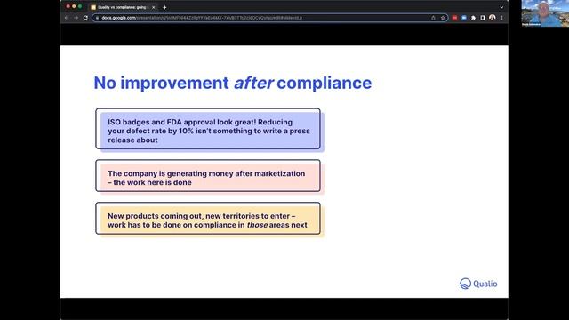 Quality vs. compliance: going beyond standards смотреть онлайн
