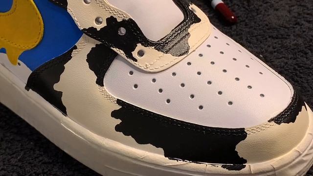 Закастомил/Custom Nike Air Force 1. Мои первые Кастомные кроссовки. My first custom!!! //Sneakers// смотреть онлайн