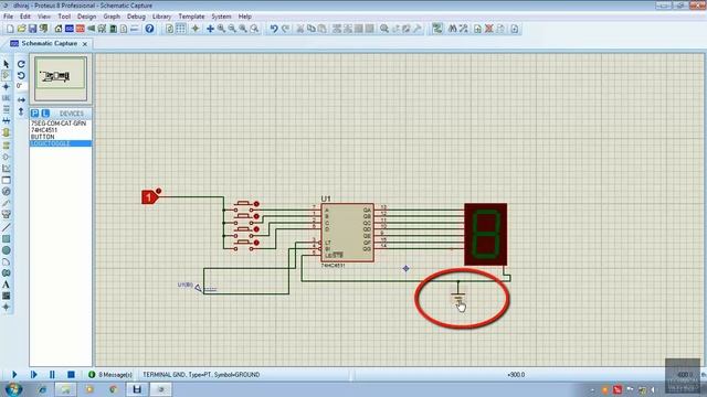 PROTEUS 8 0 - BCD to 7-segment decoder in Proteus Simulation смотреть онлайн