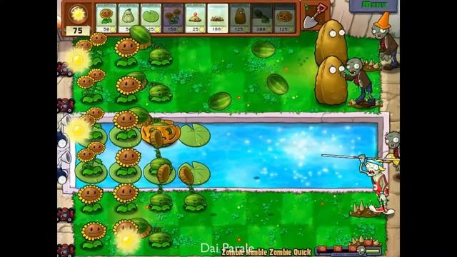 Plants vs. Zombies Mini-game: ZOMBIE NIMBLE ZOMBIE QUICK смотреть онлайн