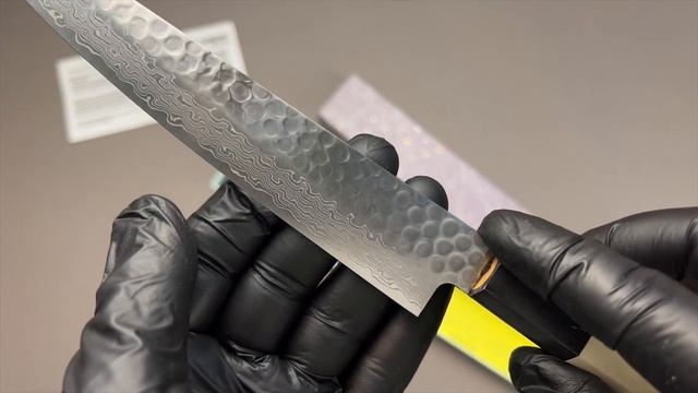 Sakai Takayuki Japan Нож кухонный Петти 150/282 мм Damascus Hammered Stainless Steel [07251] смотреть онлайн