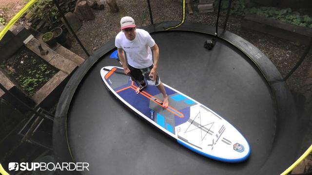 Practicing SUP surf stance on land / How to SUP video смотреть онлайн