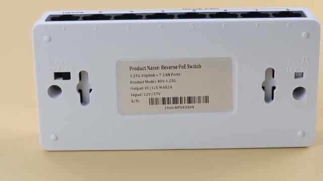 Wanglink 10 100 1000 Base Uplink Port RPOE POE Reverse 8 port gigabit Network Ethernet Switch смотреть онлайн