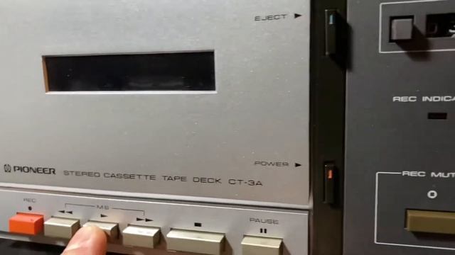 PIONEER CT-3A stereo cassette tape deck -1982 смотреть онлайн