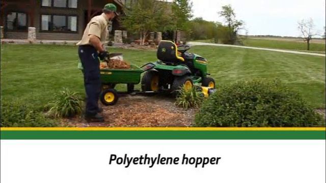John Deere 8 cu ft Plastic Dump Cart смотреть онлайн
