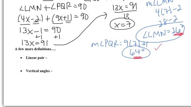 1.5: Describe Angle Pair Relationships смотреть онлайн