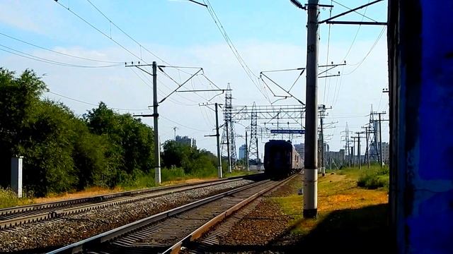 ЭП1М-672 Поезд 060 Новокузнецк-Кисловодск . смотреть онлайн