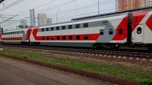 САПСАН + двухэтажный поезд РЖД