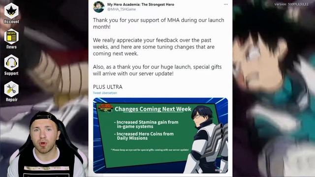 NEWS: Mehr Hero Coins & Ausdauer ab kommenden Update | My Hero Academia: The Strongest Hero Deutsc смотреть онлайн