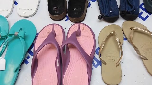 Мешок № 19614. Пляжная обувь микс Люкс. Австрия Арт 3124. Вес 20кг. Кол-во 86шт смотреть онлайн