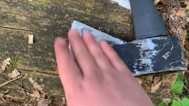 Перемещение бревна при помощи топора. смотреть онлайн