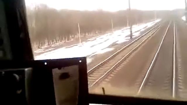 Из кабины легендарного электровоза ВЛ8/From the cab of the legendary VL8 electric locomotive. смотреть онлайн