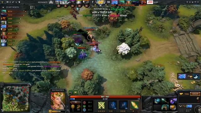 Alliance vs LGD Dota 2 Starladder i-League Invitational UB Game 3 смотреть онлайн