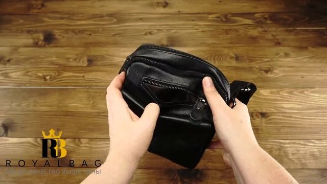 Мужская кожаная сумка через плечо, Киев / TIDING BAG / A25-1108A / Обзор Royalbag смотреть онлайн