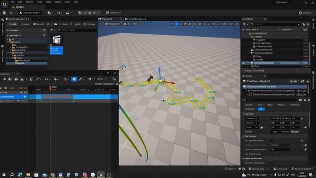 UE5 short tutorials: Cine Camera Rig Rail. Новый компонент сплайна для анимации в 5.3+ смотреть онлайн