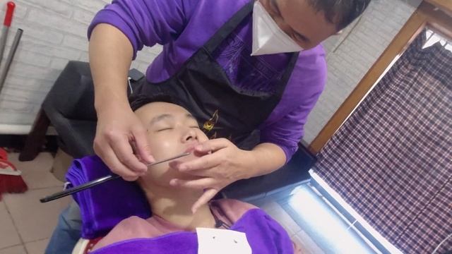 30年澡堂理发部师傅的修面技术，解压ASMR смотреть онлайн