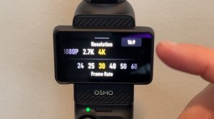 How To Change Video Resolution on DJI Osmo Pocket 3