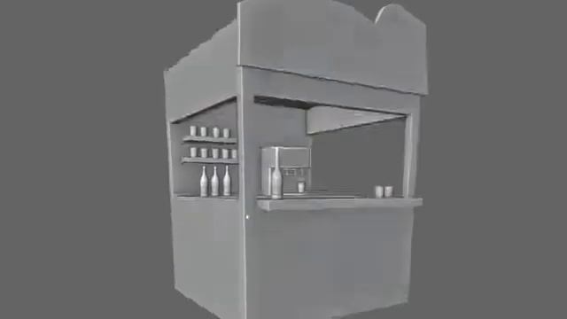 Soda Stand - Shop - 3D Model Low poly смотреть онлайн